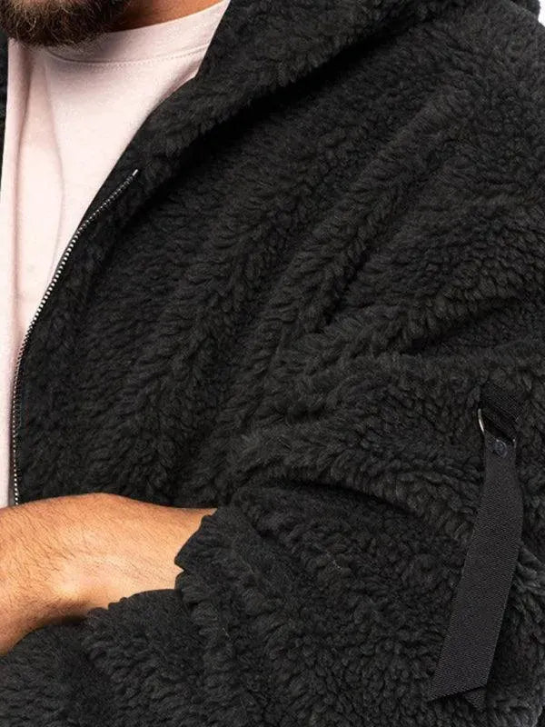 Stilla | Hættetrøje fleece mænd vinterjakke