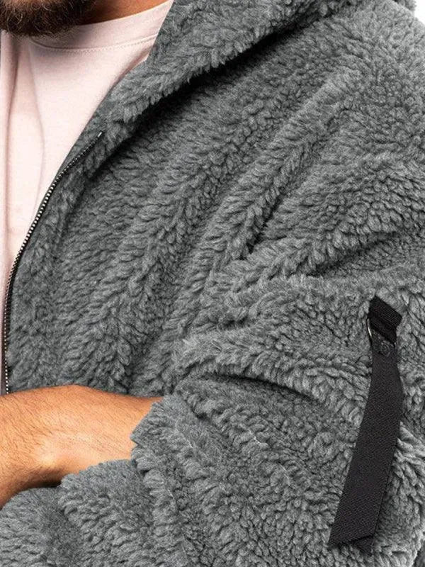 Stilla | Hættetrøje fleece mænd vinterjakke