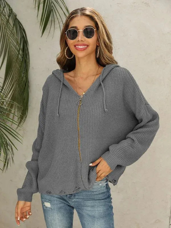 Stilla | Hole Kvinder Strikjakke Pullover