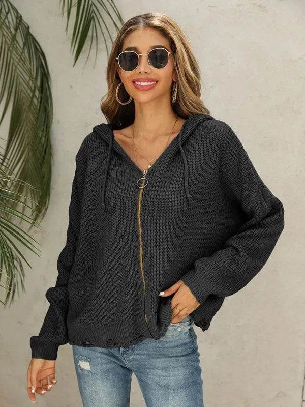 Stilla | Hole Kvinder Strikjakke Pullover