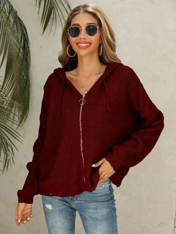 Stilla | Hole Kvinder Strikjakke Pullover