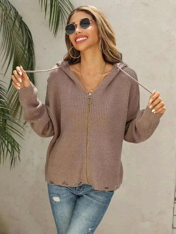 Stilla | Hole Kvinder Strikjakke Pullover
