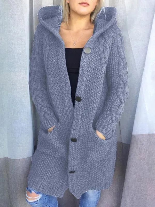 Stilla | Lange Kvinder Strikjakke Pullover