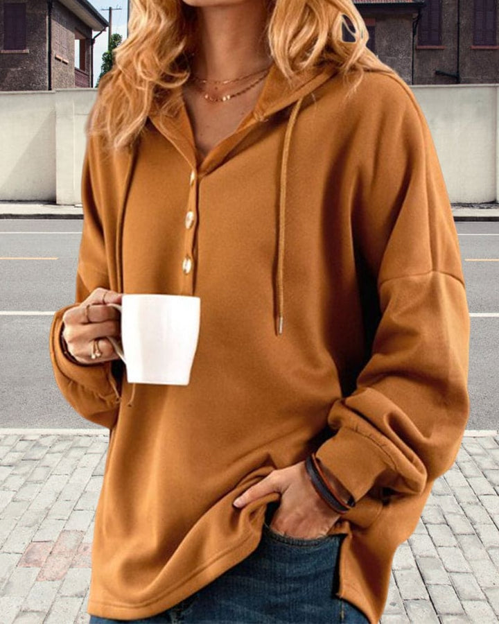 Stilla | Hoodie med knaplukning