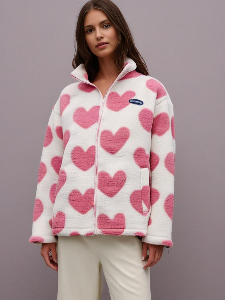 Stilla | Veste Frakke Hjerte Dobbelt-sidet, Unik Kollektion