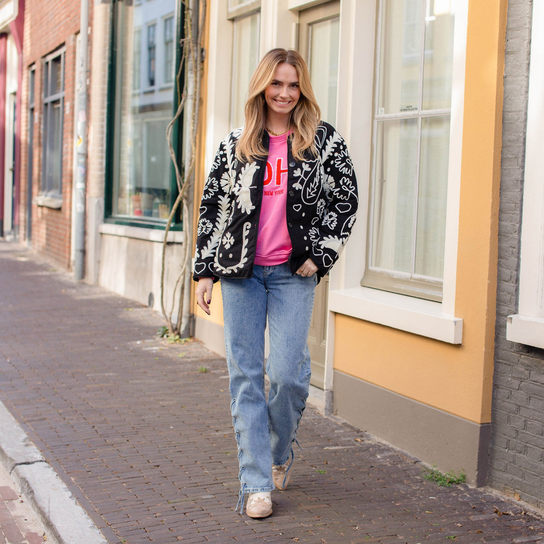 Stilla | Sissy Jakke Sort og Hvid