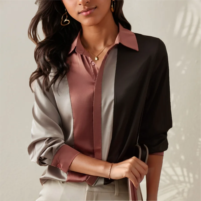 Stilla | Bluse Vintage Langærmet Knapbluse