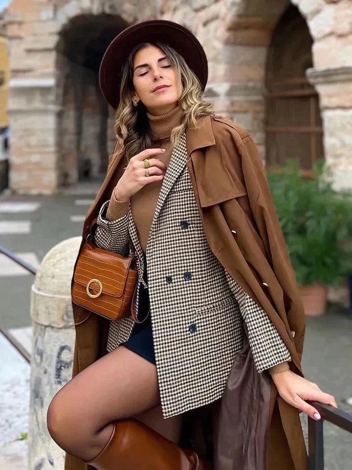 Stilla | Årgang Stil Tjekket Blazer