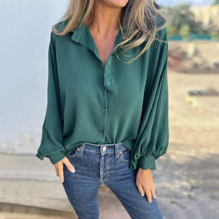 Stilla | Lang Bluse Med Knapper