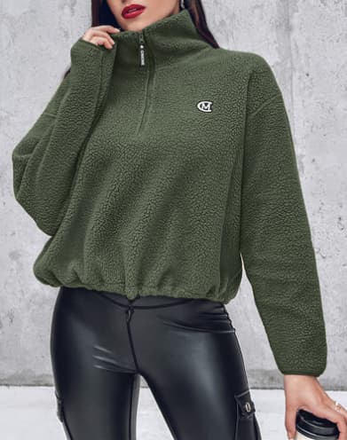 Stilla | Casual Sweater Med Lynlås