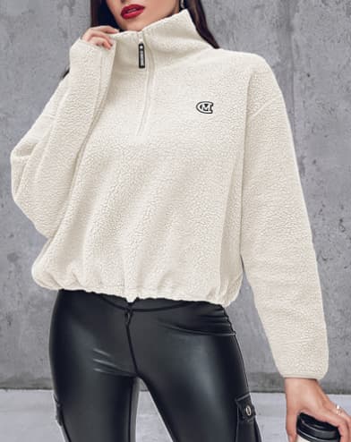 Stilla | Casual Sweater Med Lynlås