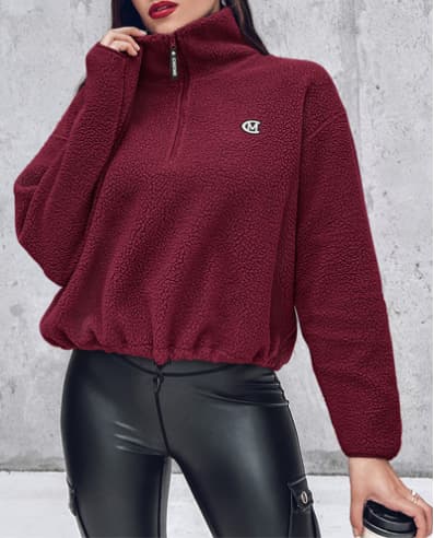 Stilla | Casual Sweater Med Lynlås