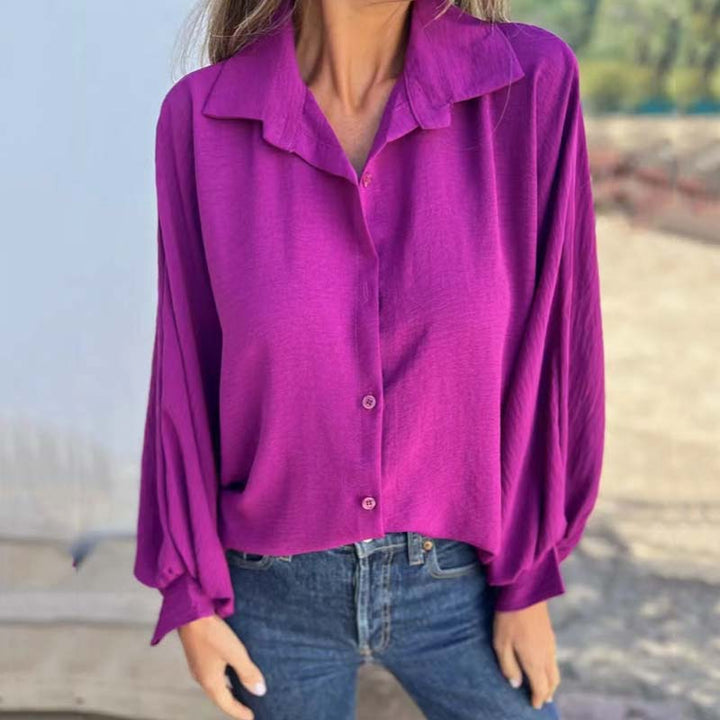 Stilla | Lang Bluse Med Knapper