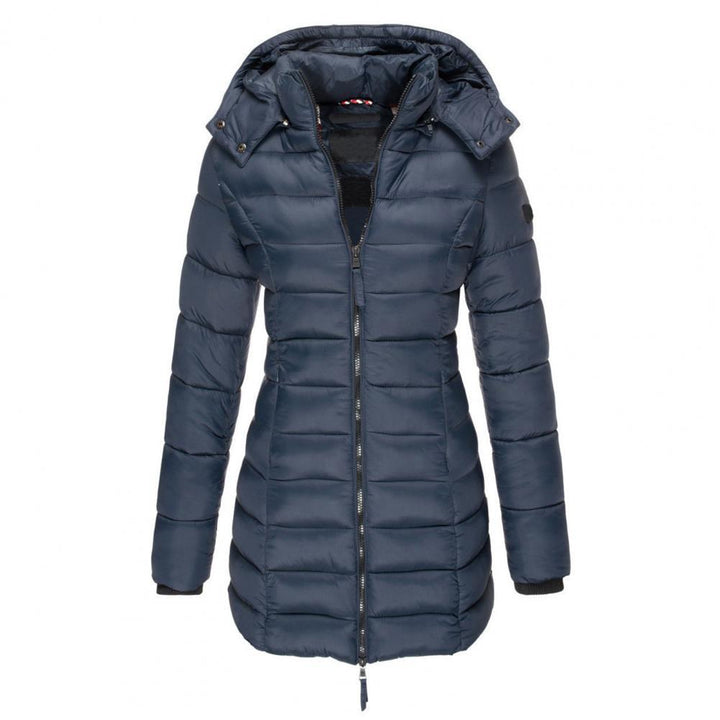 Stilla | Varm Slimfit Vinterjakke med Hætte Dame Vinterjakke Regular Fit Belle Couture Essential Varme