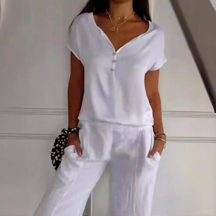 Stilla | Elegant Top Med V Hals