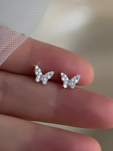 Stilla | Niche Design Butterfly Sølv Nål Øreringe