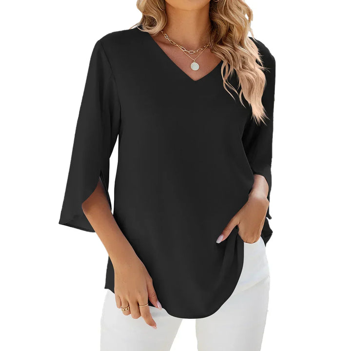 Stilla | Elegant V-hals Skjorte