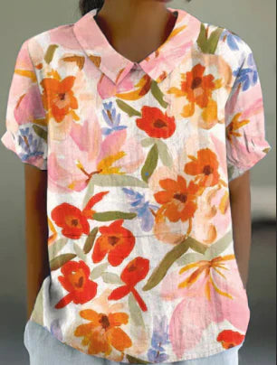 Stilla | Elegant Blomst T Shirt