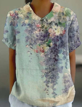 Stilla | Elegant Blomst T Shirt