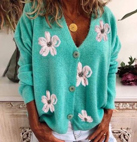Stilla | Elegant Broderet Cardigan