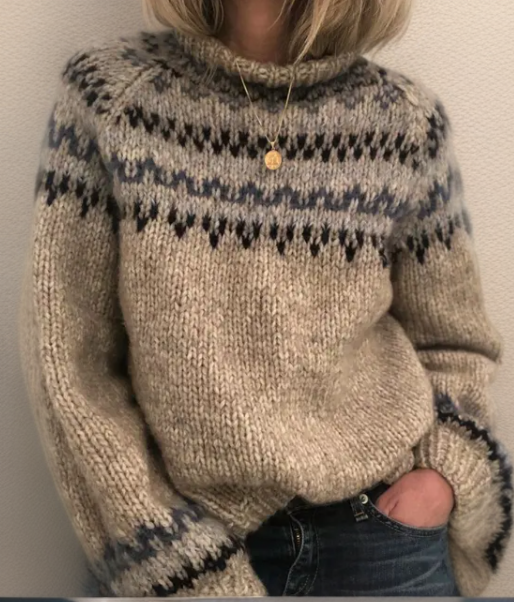 Stilla | Vintage-inspireret Retro-strikpullover
