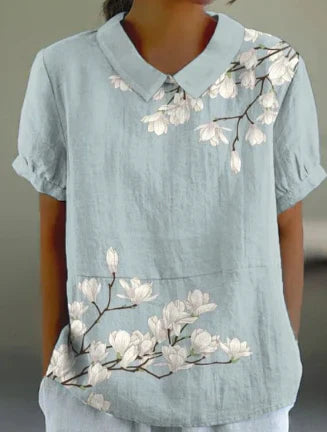 Stilla | Elegant Blomst T Shirt