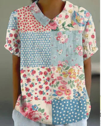 Stilla | Elegant Blomst T Shirt