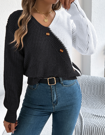 Stilla | Varme farveblok sweater