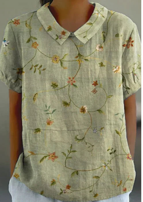 Stilla | Elegant Blomst T Shirt