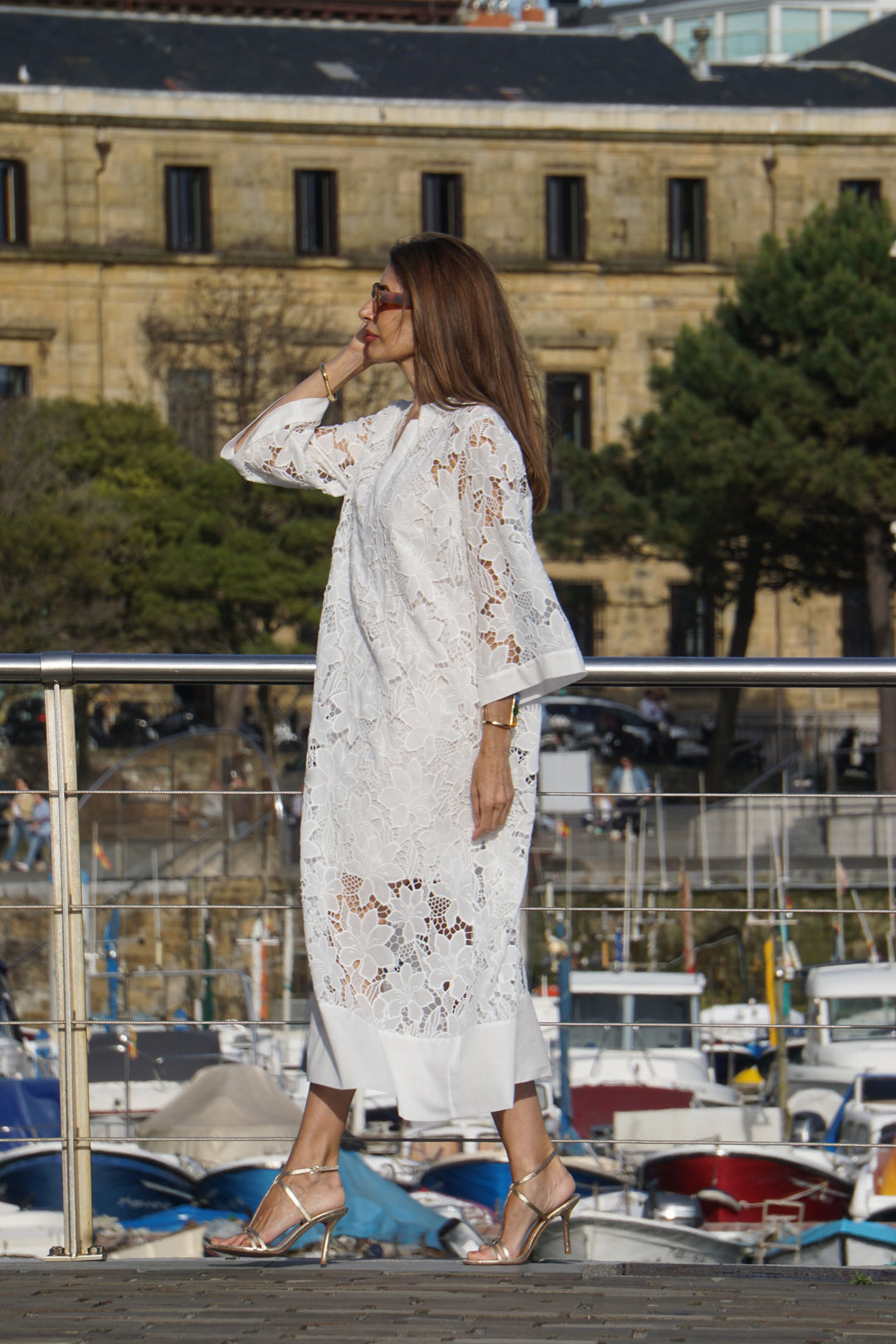 Stilla | Langt spidse kjole med vintage charme