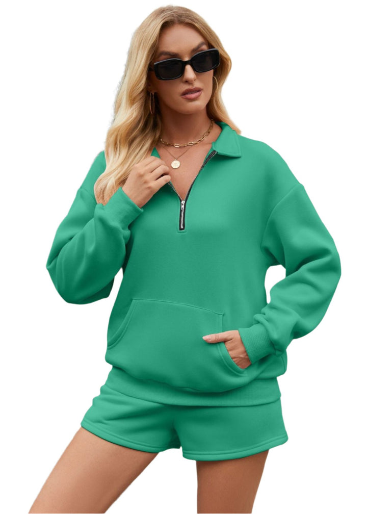 Stilla | Behagelig Hoodie- og Shorts-sæt