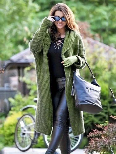 Stilla | Langer und Warmer Strickjacke