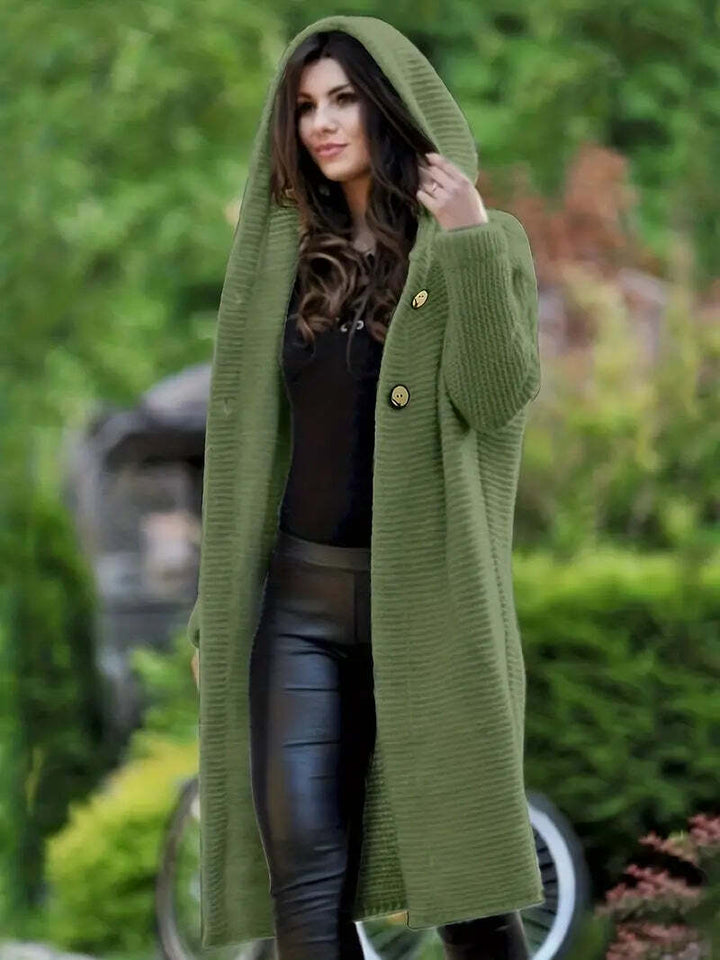 Stilla | Langer und Warmer Strickjacke