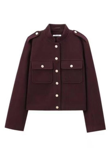 Stilla | Pocket Button-up Uldjakke