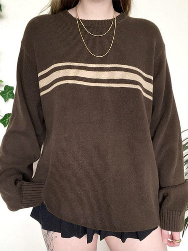 Stilla | Vintage Oversized Tre Stribet Pullover