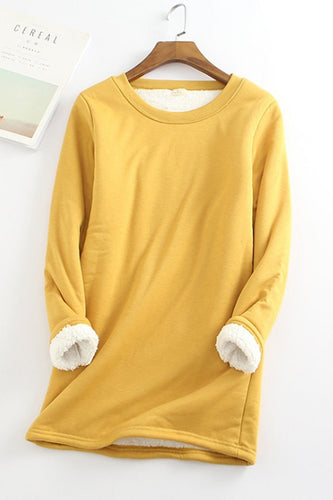 Stilla | Tunika Sweatshirt Løs Pasform Langærmet Blødt Fleece For Komfort