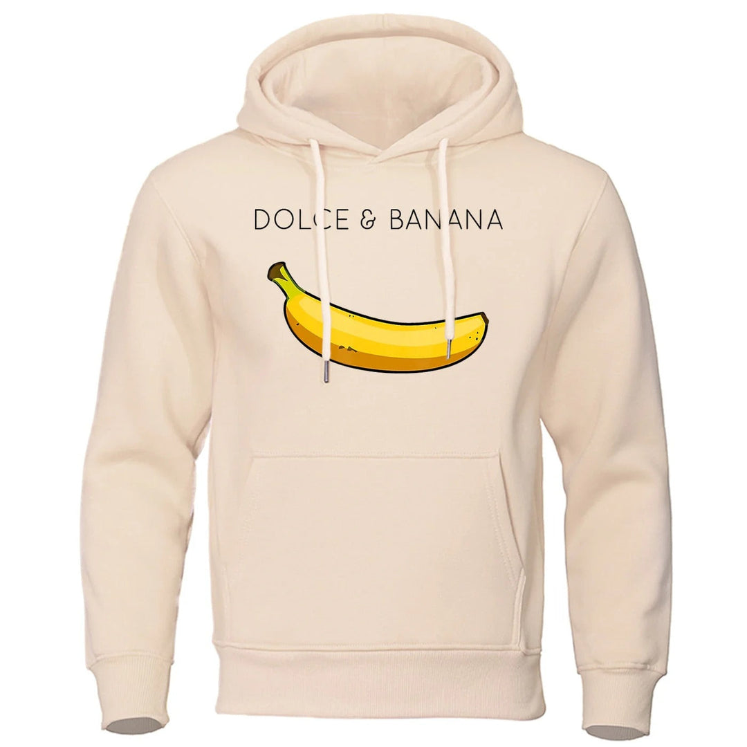 Stilla | Hoodie Afslappet Fit Bomuldsblanding Humoristisk Print