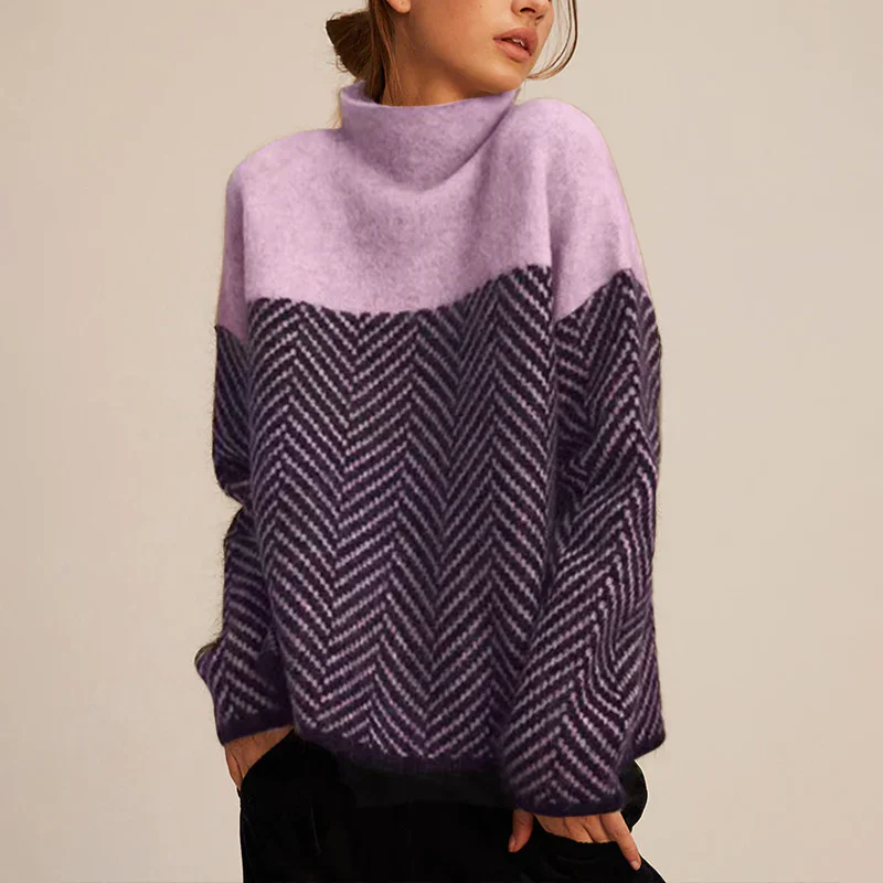 Stilla | Rullekrave sweater ribkanter