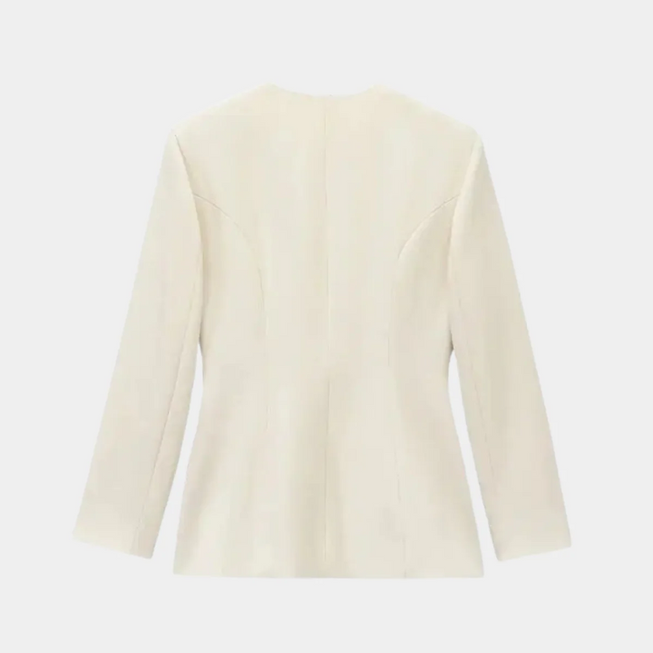 Stilla | Vamses Blazer Jakke Langærmet Taljeret Pasform med Bælte
