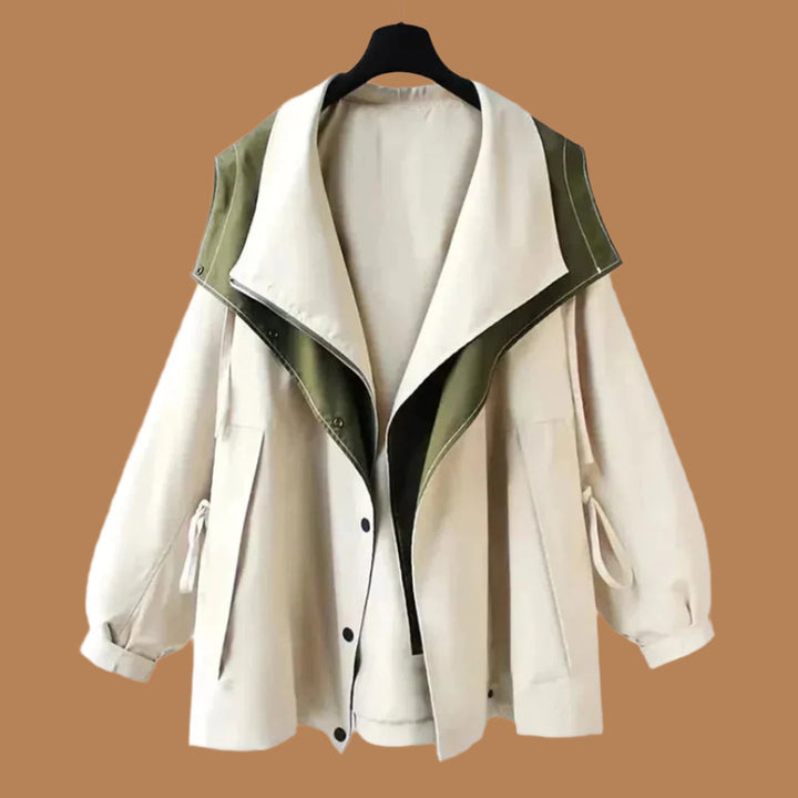 Stilla | Plus size pasform uldblanding statement krave justerbare manchetter