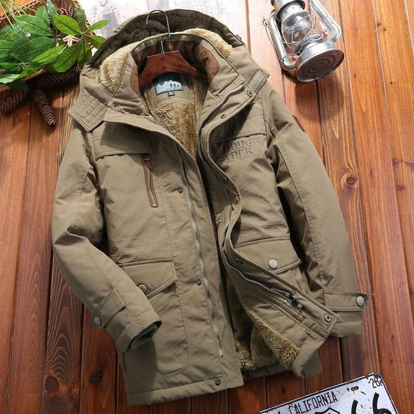 Stilla | Størrelse Oversize Pasform Polstret Fleece Fôr Hætte Flere Lommer