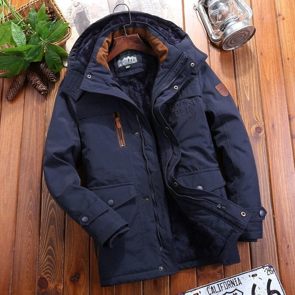 Stilla | Størrelse Oversize Pasform Polstret Fleece Fôr Hætte Flere Lommer