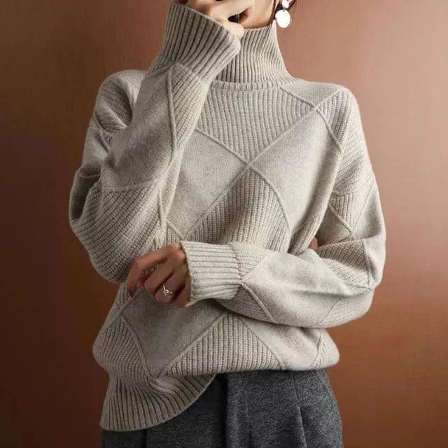 Stilla | Rib-Turtleneck-Trøje til Damer