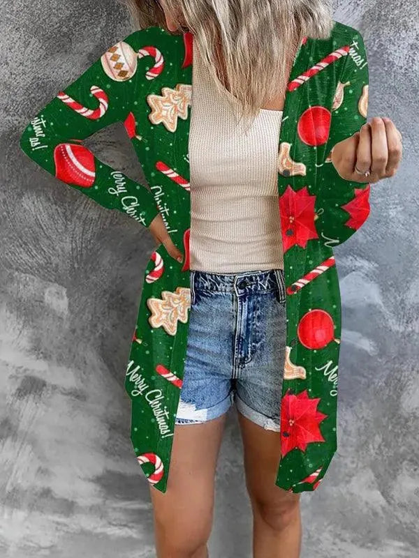 Stilla | Er En Juleinspireret Dame Strikjakke Pullover