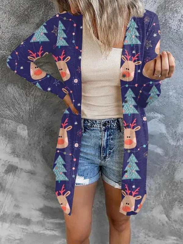 Stilla | Er En Juleinspireret Dame Strikjakke Pullover