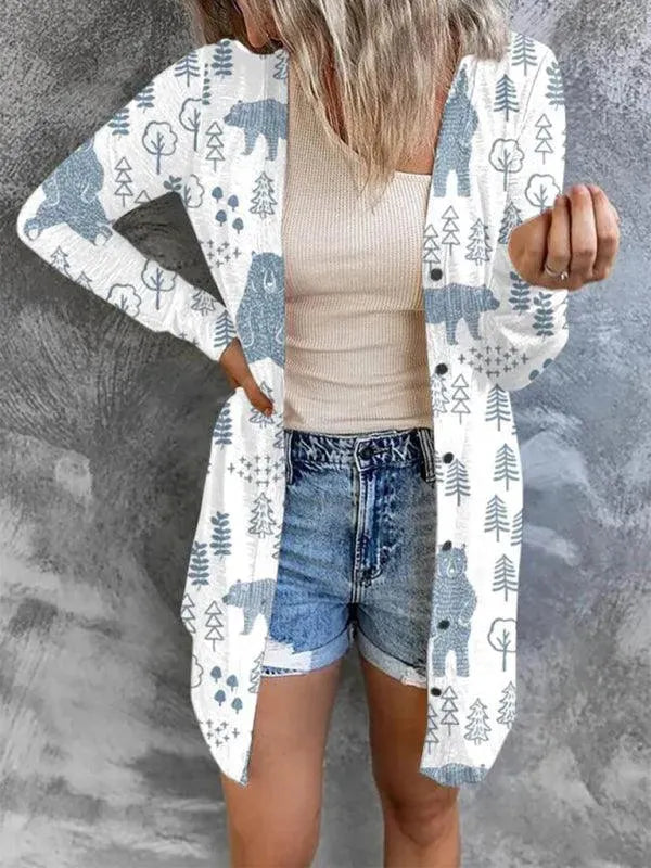 Stilla | Er En Juleinspireret Dame Strikjakke Pullover