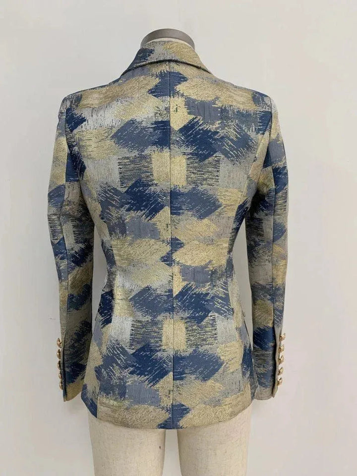 Stilla | Jacquard Blazer Dame - Casual - Trykt