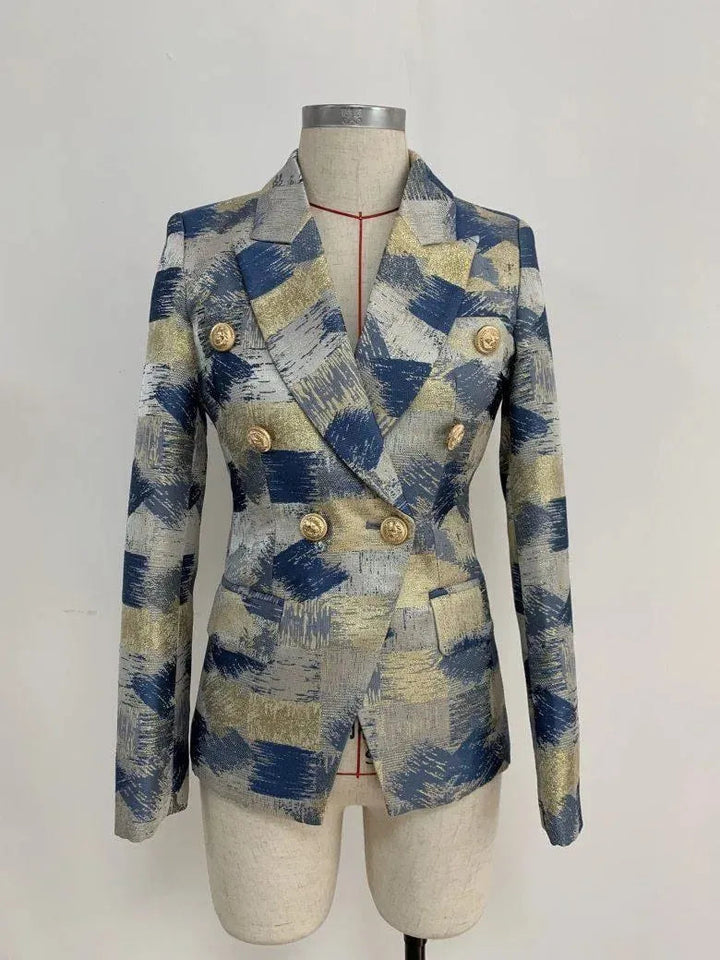 Stilla | Jacquard Blazer Dame - Casual - Trykt