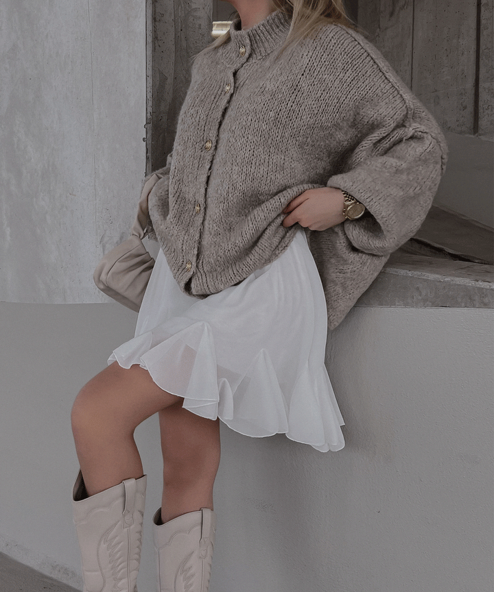 Stilla | Elegant Hvid Nederdel