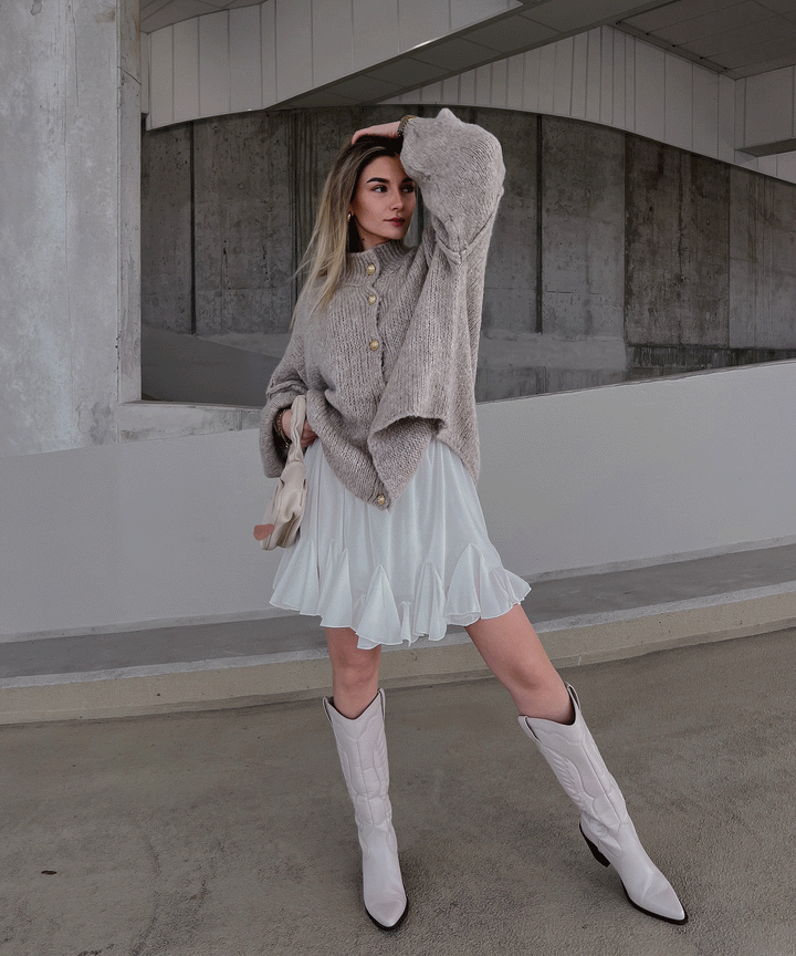 Stilla | Elegant Hvid Nederdel